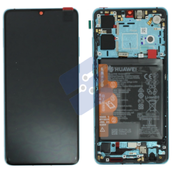 Huawei P30 (ELE-L29) LCD Dispaclay + Touchscreen + Frame - 02352NLN/02354HRH - Incl. Battery And Parts - Blue