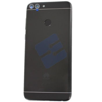 Huawei P Smart (FIG-LX1)  Vitre Arrière Incl. Fingerprint Sensor and Camera Lens 02351TEF Black