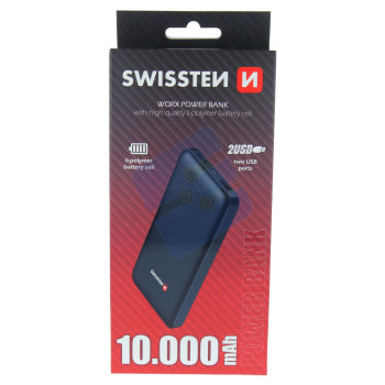 Swissten Worx II Powerbank - 22013960 - 10.000 mAh - Black