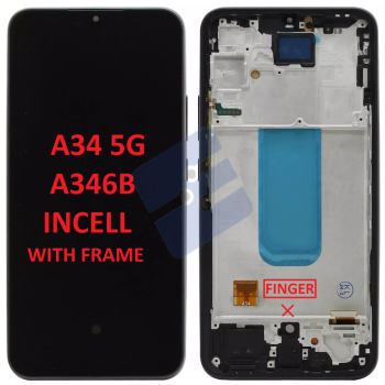 Samsung SM-A346B Galaxy A34 Ecran Complet - Incell With Frame - Black