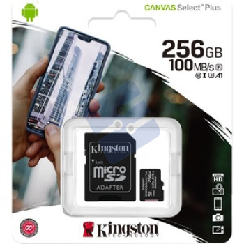 Kingston Canvas Select Plus Carte Micro SD - 256GB