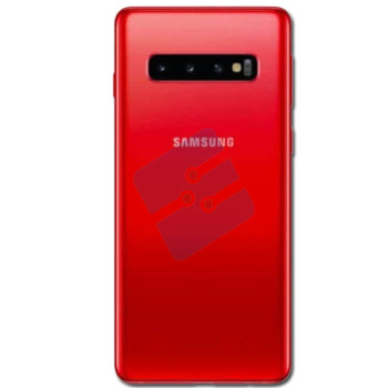Samsung G973F Galaxy S10 Vitre Arrière + Camera Lens Red