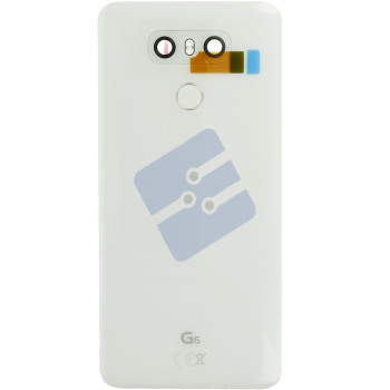LG G6 (H870) Vitre Arrière ACQ89717203 Incl Camera Lens and Home Button White