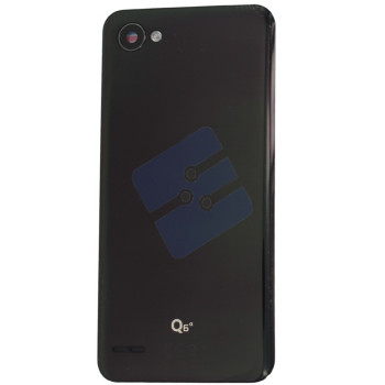 LG Q6 (LGM700N) Vitre Arrière Incl. Camera lens and Adhesive Tape ACQ89691201 Black