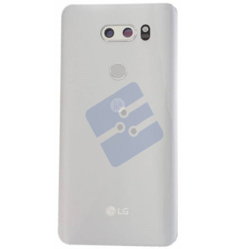 LG V30 (H930) Vitre Arrière Incl. Camera Lens, Adhesive Tape and Fingerprint Sensor Silver ACQ89735042