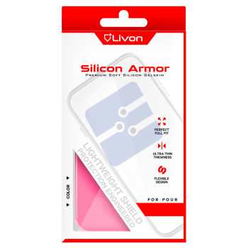 Livon Apple iPhone XS Max Silicon Armor - Pink