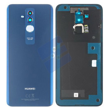 Huawei Mate 20 Lite (SNE-L21) Vitre Arrière - With Camera Lens - Blue