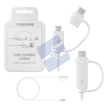 Samsung USB Combo Cable Type-C & Micro 1.5m USB EP-DG930DWEGWW - White