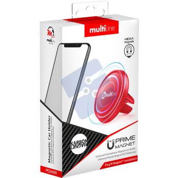 Multiline Prime Magnet Phone Holder - Karbon Red - MWCF90(R)EU