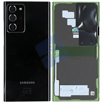 Samsung SM-N985F Galaxy Note 20 Ultra/SM-N986F Galaxy Note 20 Ultra 5G Vitre Arrière - GH82-23281A/GH82-23666A - Black