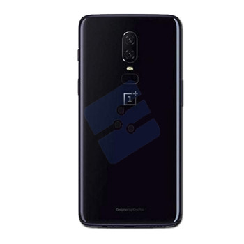 OnePlus 6 (A6003) Vitre Arrière With Camera Lens and Adhesive - Mirror Black