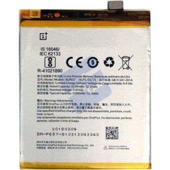 OnePlus 6 (A6003) Batterie BLP657 - 3300 mAh