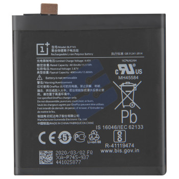 OnePlus 7T Pro (HD1913) Batterie - BLP745 - 4085 mAh