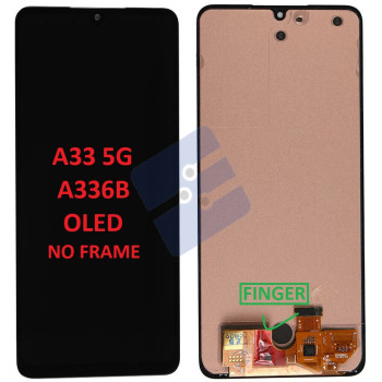 Samsung SM-A336B Galaxy A33 5G Écran + tactile - (OLED) - No Frame - Black