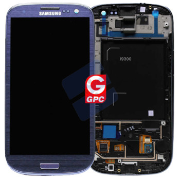Samsung i9300 Galaxy S3 Châssis Écran  Blue