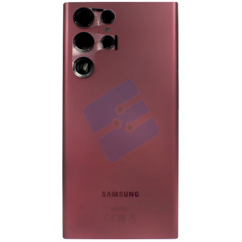 Samsung SM-S908B Galaxy S22 Ultra Vitre Arrière - GH82-27457B - Burgundy Red