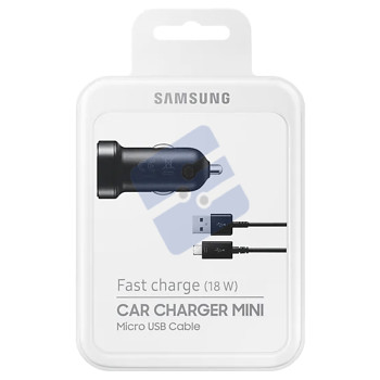 Samsung Fast Chargeur Voiture (18W) + Micro USB Cable - EP-LN930BBEGWW - Black