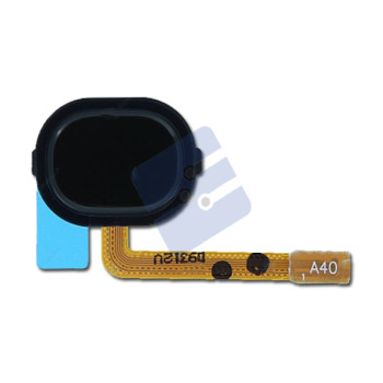 Samsung SM-A405F Galaxy A40 Home button Flex Cable + Button GH96-12484A Black
