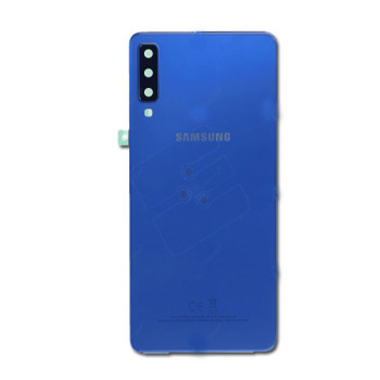 Samsung SM-A750F Galaxy A7 2018 Vitre Arrière + Camera Lens Blue