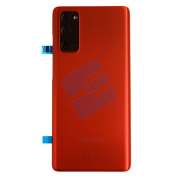 Samsung SM-G780F Galaxy S20 Fan Edition 4G/SM-G781B Galaxy S20 Fan Edition 5G Vitre Arrière GH82-24263E/GH82-24223E Red
