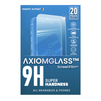 Axiom  ScreenFilm 9H Screen Protectors - 786552187344 - 20 Pack - For Wearables And Phones