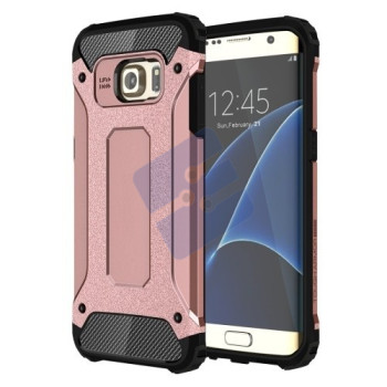 Samsung Fashion Case G930F Galaxy S7 Coque en Silicone Rigide - Super Defender Series - Rose Gold