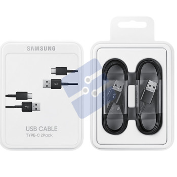 Samsung USB Cable - Type-C 2 Pack 1.5m - Black - EP-DG930MBEGWW