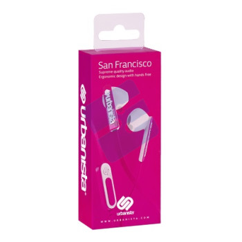 Urbanista San Francisco Earphones with Remote and Mic - Pink