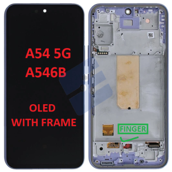 Samsung SM-A546B Galaxy A54 LCD Display + Touchscreen + Frame - (OLED) - With Frame - Violet