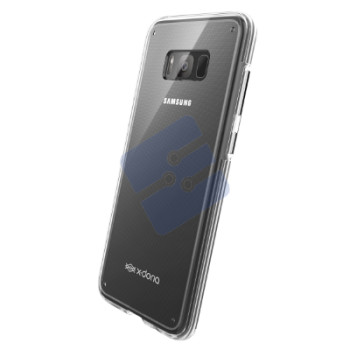 X-doria Samsung G955F Galaxy S8 Plus Coque en Silicone Rigide ClearVue - 3X3R2805A | 6950941456753 Transparant Black