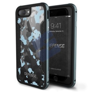 X-doria Apple iPhone 7 Plus/iPhone 8 Plus Coque en Silicone Rigide Defence Shield - 3X180246A | 6950941456067 Blue Urban Camo
