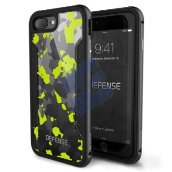 X-doria Apple iPhone 7 Plus/iPhone 8 Plus Coque en Silicone Rigide Defence Shield - 456074 Yellow Urban Camo