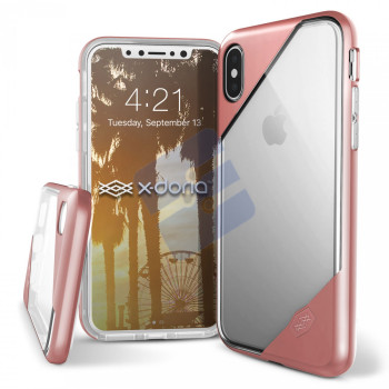 X-doria Apple iPhone X/iPhone XS Coque en Silicone Rigide Revel Lux - 3X2C1055A | 6950941460910 - Rose Gold