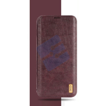 XO Samsung G965F Galaxy S9 Plus - Business Leather Flip Cover - Brown