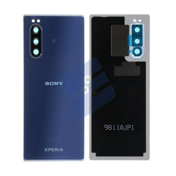 Sony Xperia 5 (J8210/J8270/J9210) Vitre Arrière - 1319-9509/U50065862 - Blue