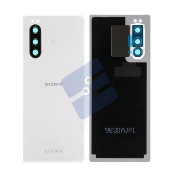 Sony Xperia 5 (J8210/J8270/J9210) Vitre Arrière - 1319-9510/U50065852 - White