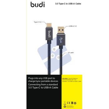 Budi Type-C Cable WIth Gold Plating Connector