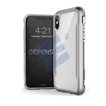 X-doria Apple iPhone XS Max Coque en Silicone Rigide Defense Shield - 3X4C02C6B | 6950941475976 Pure Silver