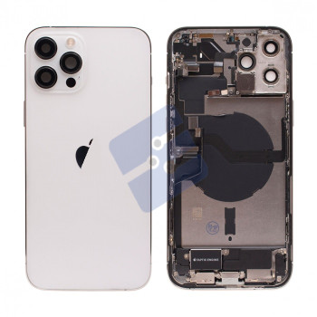 Apple iPhone 12 Pro Max Backcover - With Small Parts - Silver