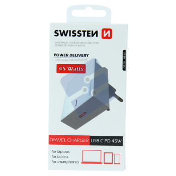 Swissten USB-C Travel Charger (45W) - 22050400 - White