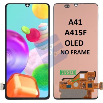 Samsung SM-A415F Galaxy A41 LCD Display + Touchscreen - (OLED) - No Frame - Black