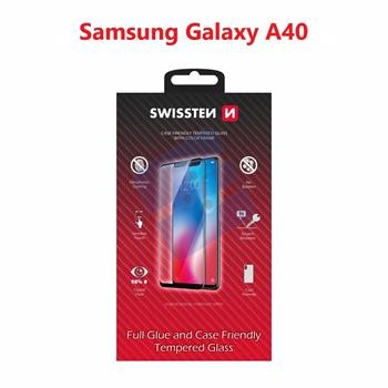 Swissten SM-A405F Galaxy A40 Tempered Glass - 54501702 - Full Glue - Black