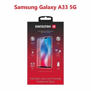 Swissten SM-A336B Galaxy A33 5G Tempered Glass - 54501818 - Full Glue - Black