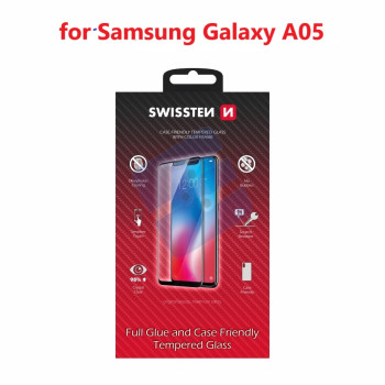 Swissten SM-A055F Galaxy A05 Tempered Glass - 54501845 - Full Glue - Black
