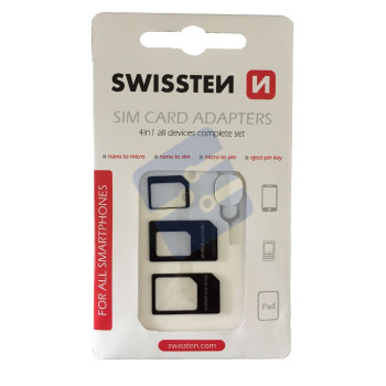 Swissten 4-in-1 Sim Adapter Set - 85002300