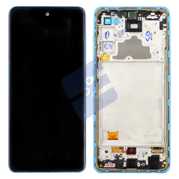 Samsung SM-A725F Galaxy A72 4G LCD Display + Touchscreen + Frame - GH82-25460B/GH82-25849B - Blue