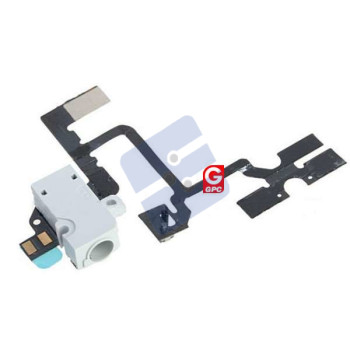 Apple iPhone 4G Headphone Jack Flex Cable With Volume Button Flex Cable White
