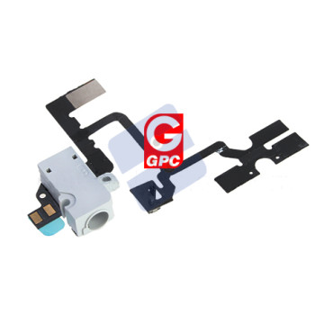 Apple iPhone 4S Headphone Jack Flex Cable With Volume Button Flex Cable White