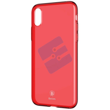 Baseus Apple iPhone X TPU Case Slim Series - Clear Red