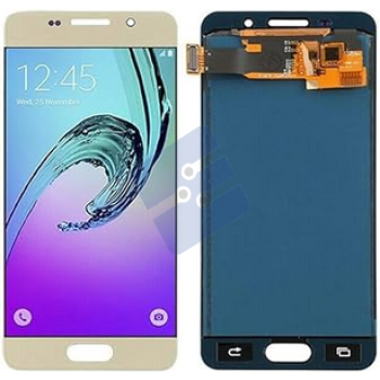 Samsung A310F Galaxy A3 2016 LCD Display + Touchscreen - (OLED) - No Frame - Gold